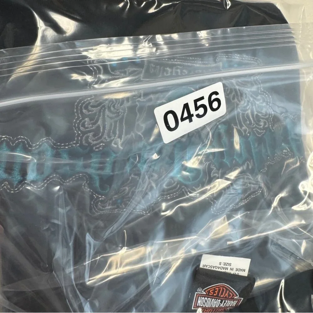 Vintage Y2K 2005 Harley Davidson Black Long Sleeve Graphic Tee Size S - Picture 13 of 15